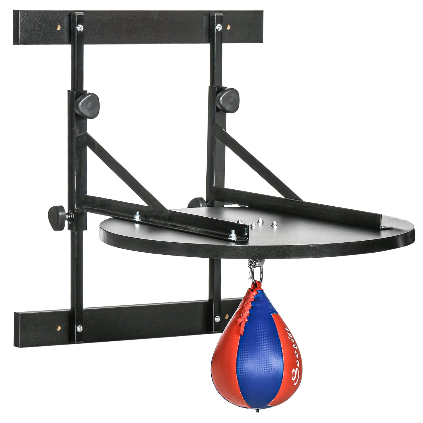 Wall-Mounted Speed Bag Platform with Adjustable Height & 360-Degree Swivel