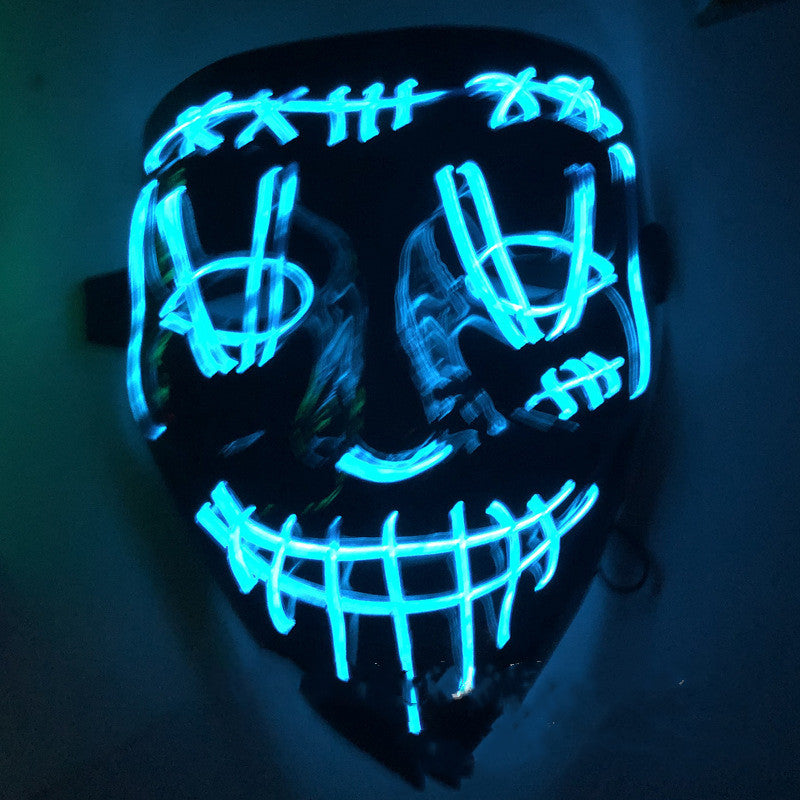 Halloween LED Luminous Mask - Colorful Light-Up Costume Mask for Parties