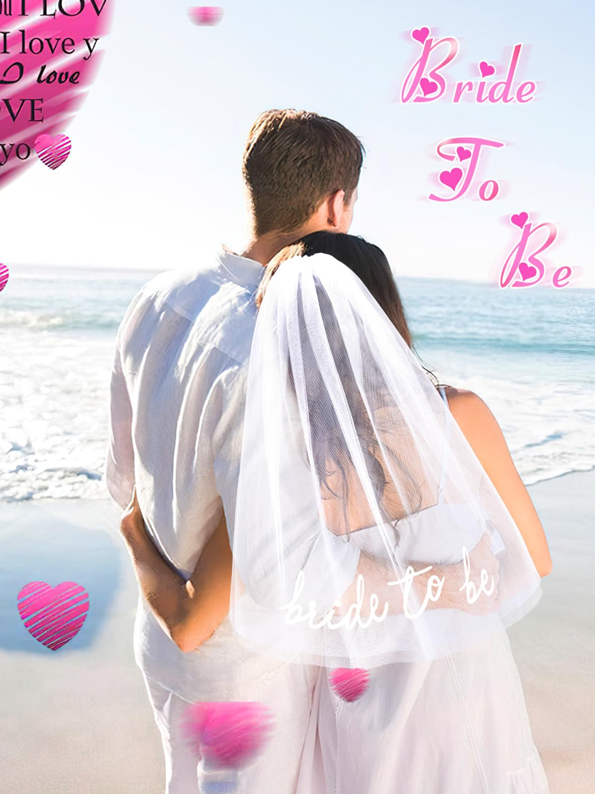 Bride To Be Embroidered Veil - Bachelorette Party Accessory