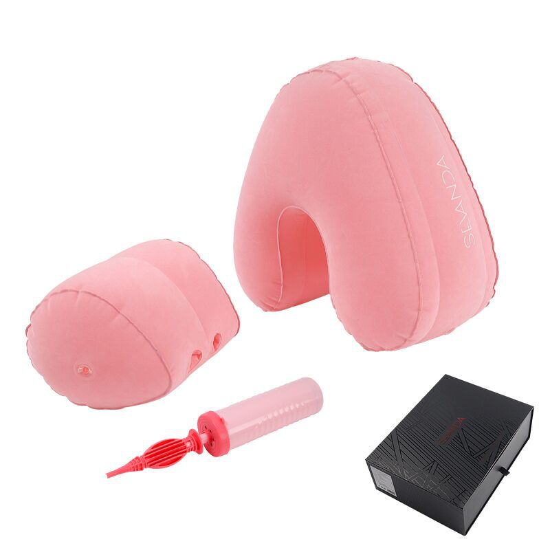Auxiliary Rubber Pillow for Furniture Home Wellness Pink Purple