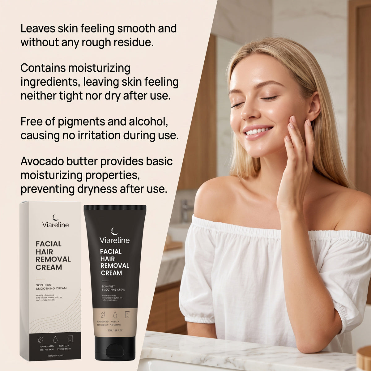 Facial Hair Removal Cream 60g