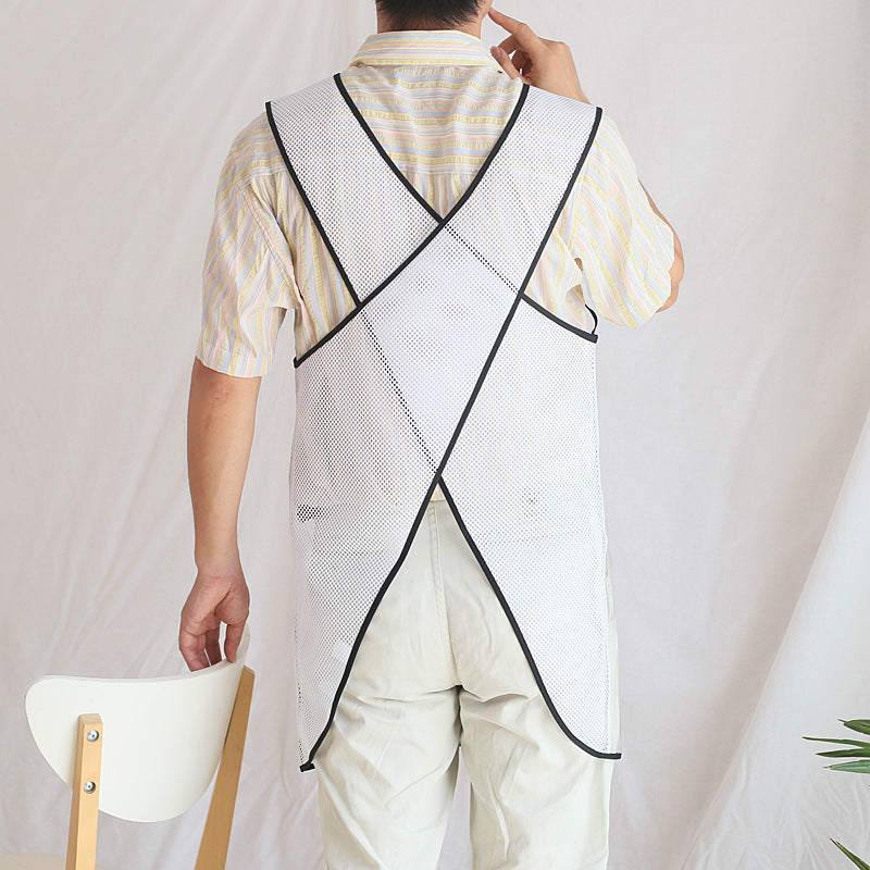 Waterproof Transparent Apron - No-Tie Kitchen Work Clothes, Eco-Friendly PVC