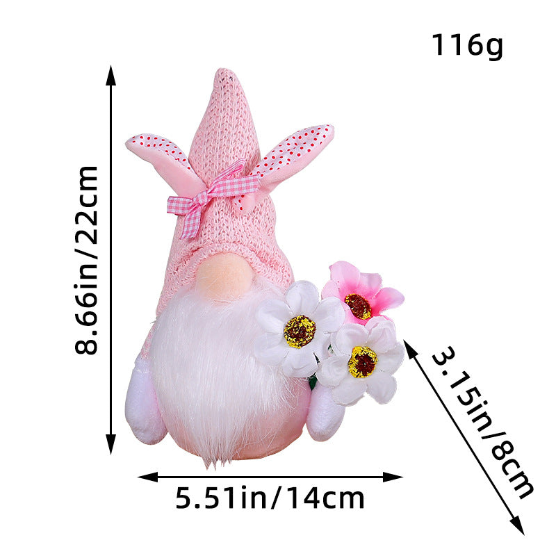 Easter Faceless Doll Gift Set Small Decor for Holiday Celebrations