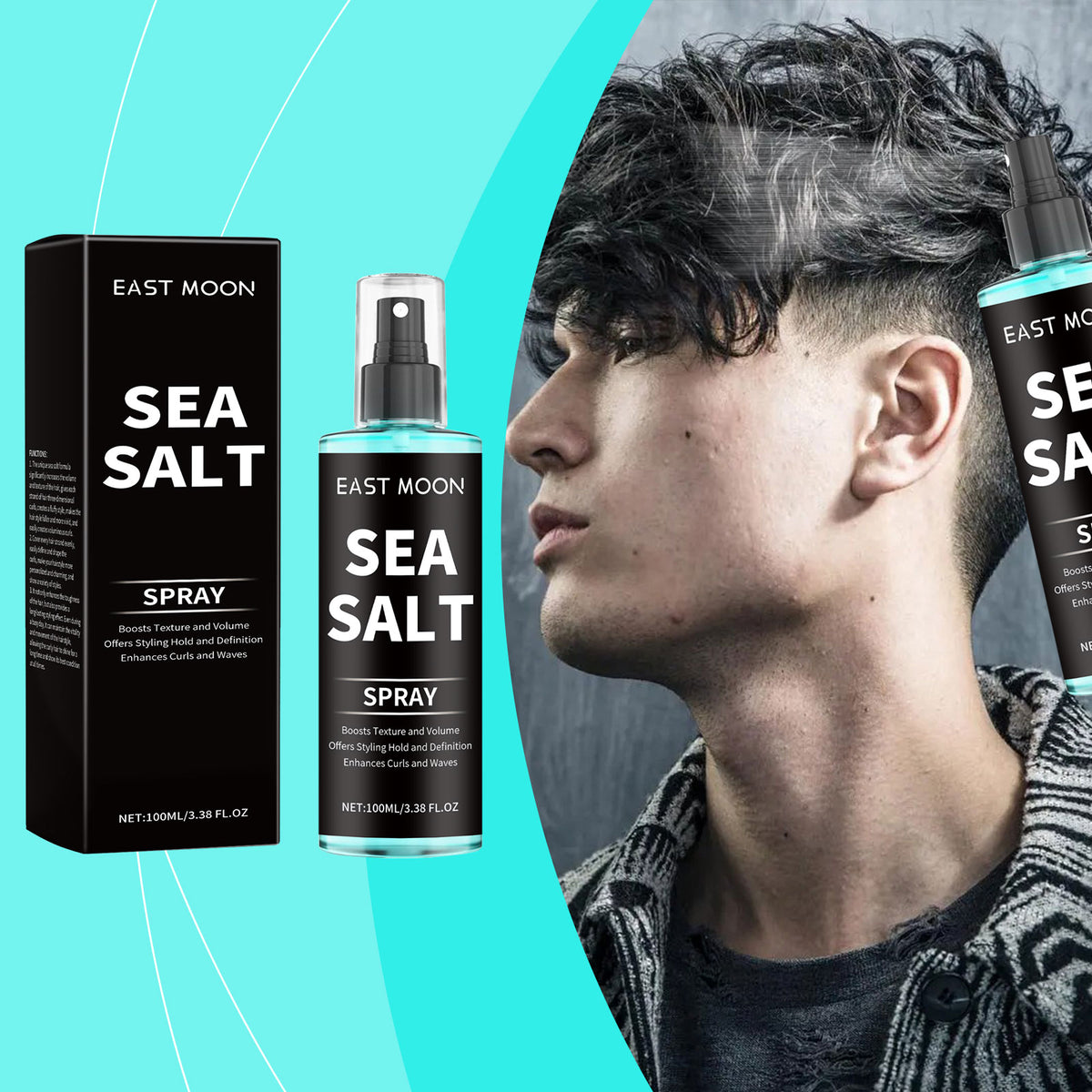 Sea Salt Texturizing Curl Spray – 100ml