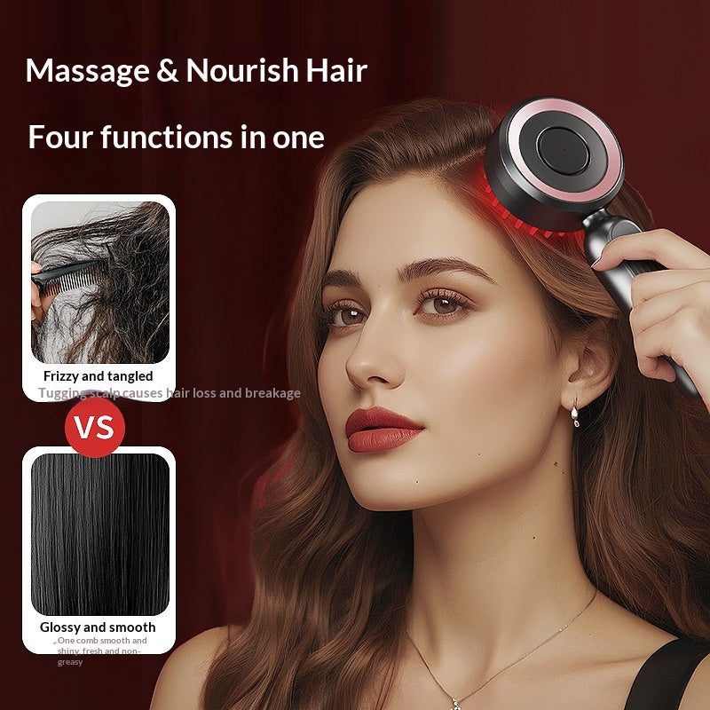 Electric Scalp Massage Comb – 3-Speed Hair Growth Roller