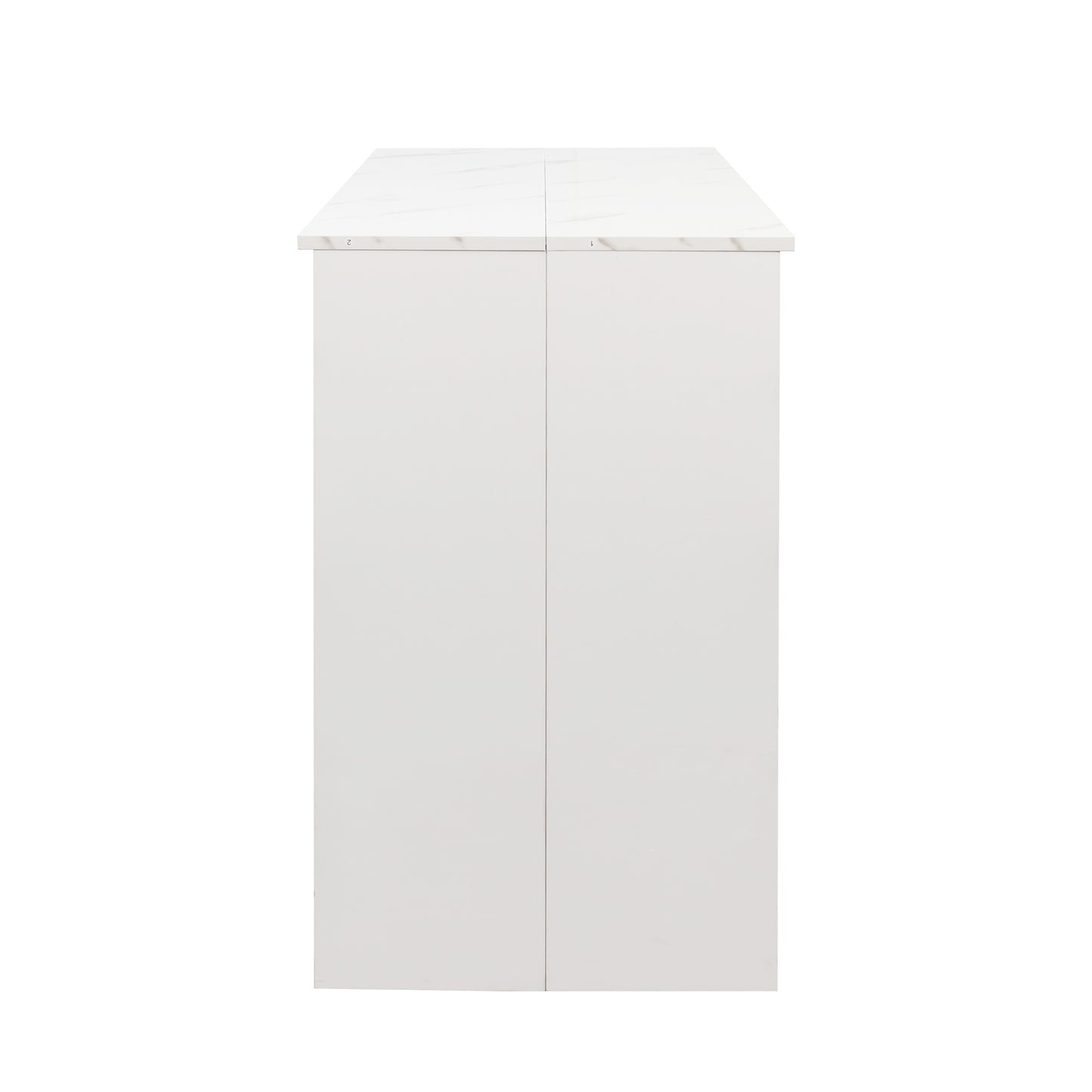 Extendable Console Table - White Line, Multifunctional Design