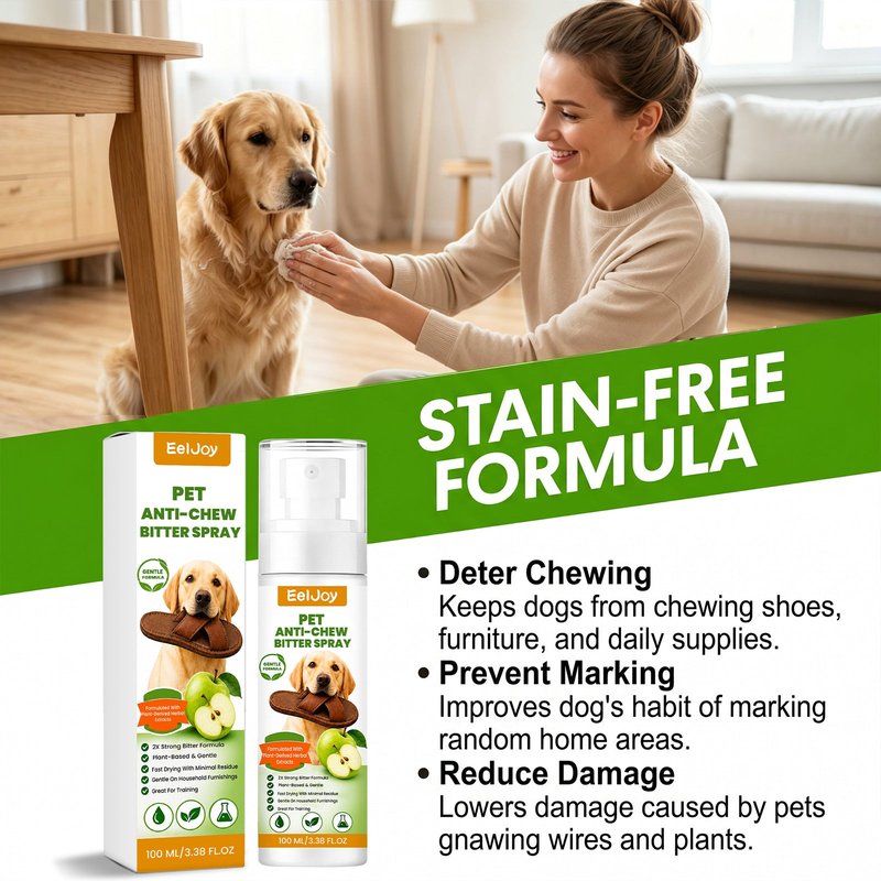 Pet Bitter-Scent Anti-Chewing Spray 100ml - Repels Pets from Biting