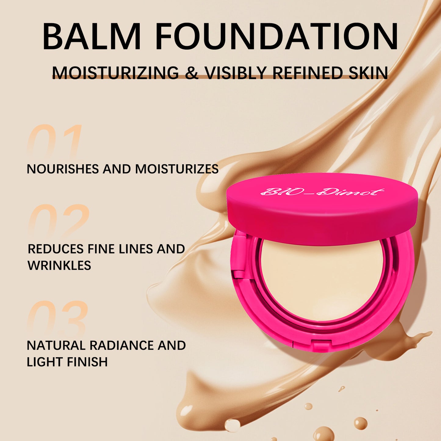 Lightweight Liquid Foundation Cream - All Shades for Natural & Flawless Skin