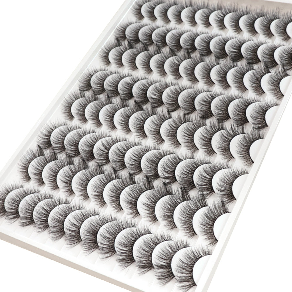 3D Multi-Layered False Eyelashes - Soft & Realistic Black Lashes