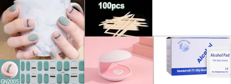 Autumn Winter Gel Nail Stickers - Multiple Colors