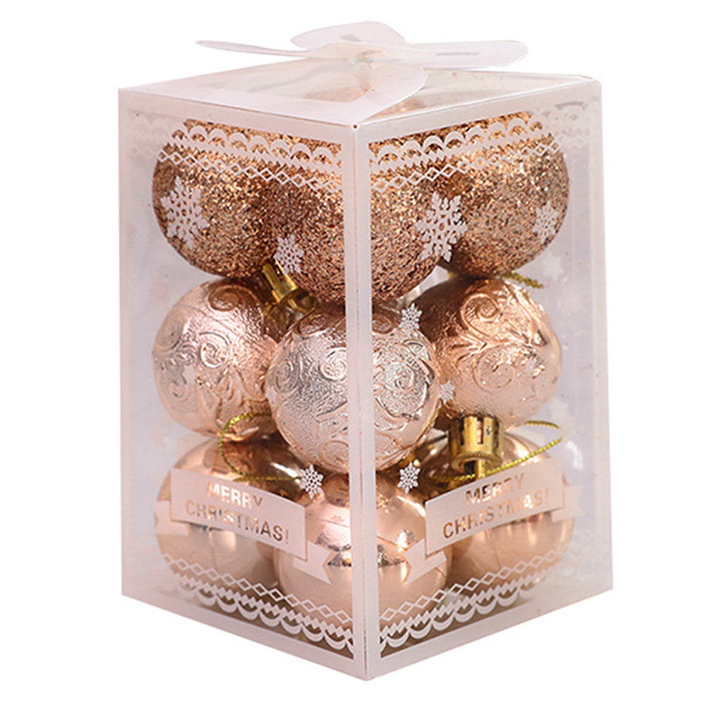 Christmas Tree Pendant Decorations Set - Festive Holiday Ornaments - 12PCS