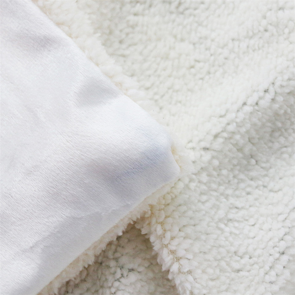 Winter Cotton Velvet Dinosaur Blanket Thickened Fleece 3D Print