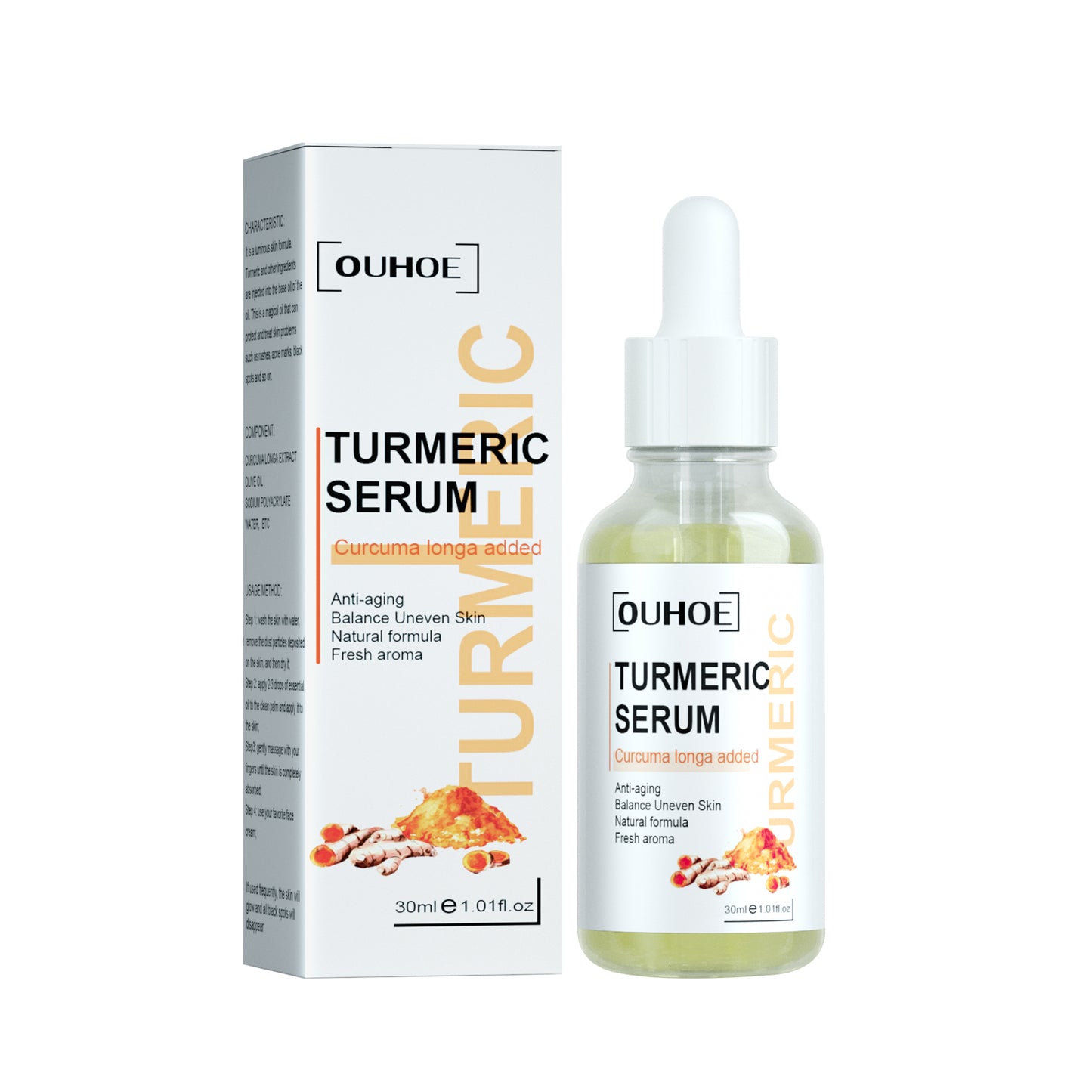 Turmeric Facial Repair Essence - Dark Spot Corrector & Anti-Aging Serum