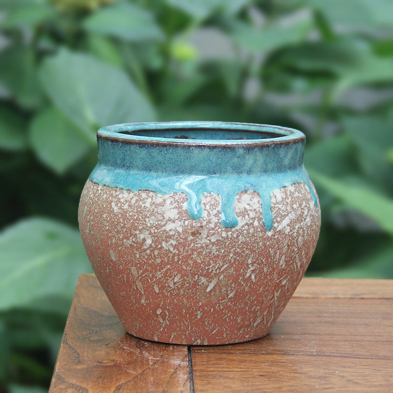Breathable Ceramic Flower Pot for Home & Garden - Durable, Decorative Planter