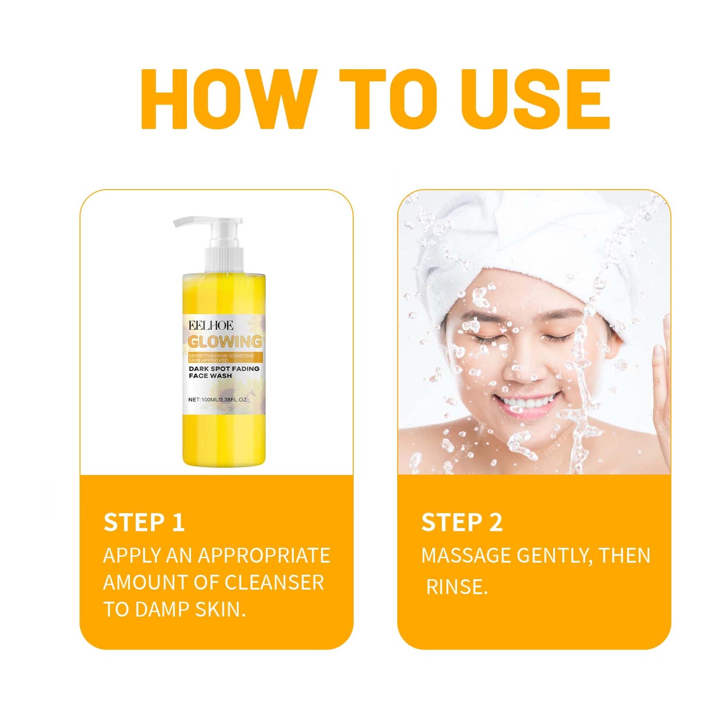 Turmeric Dark Spot Fading Facial Cleanser - Brightening Face Wash