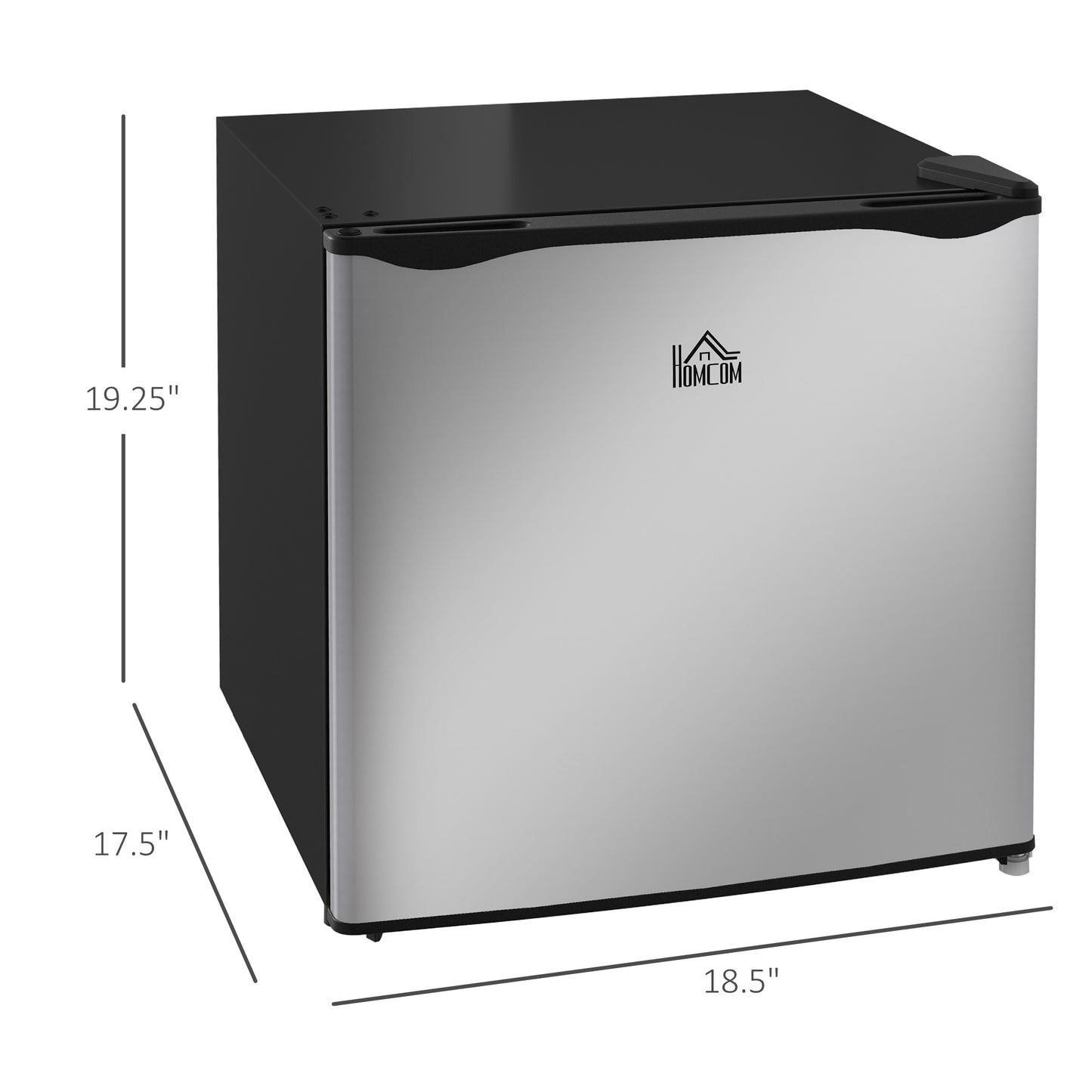 1.1 Cu.Ft Compact Countertop Freezer - Silver, Removable Shelves, Energy Efficient