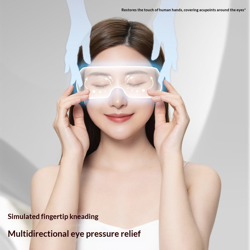 Pressurized Eye Massager with Heat Therapy & Charging