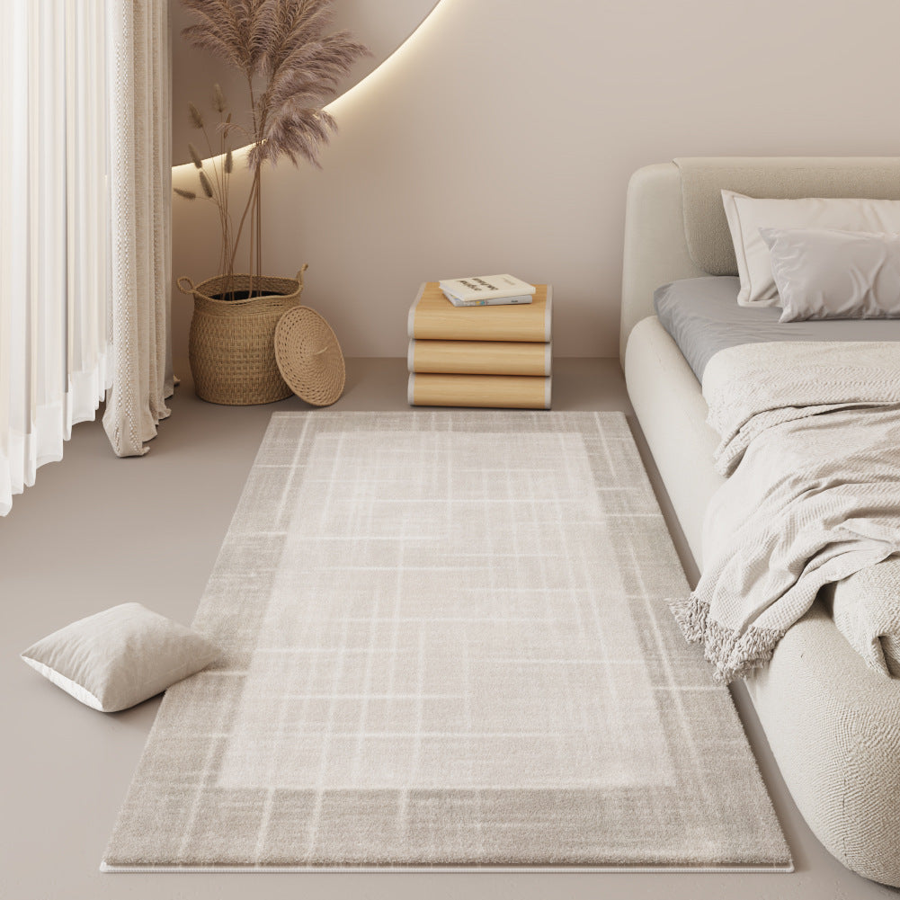 Modern Bedroom Carpet with Geometric and Striped Patterns - Multiple Sizes & Styles