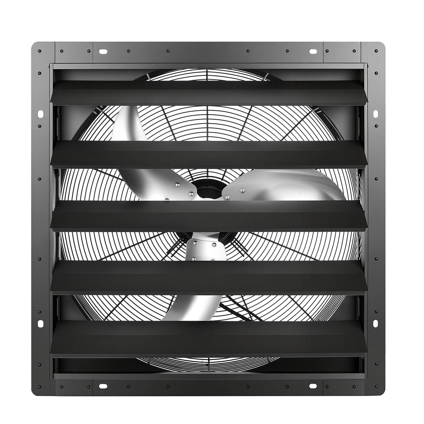 24-In Wall Mount Exhaust Fan with Variable Speed, Low Noise, Steel Housing for Attic Garage Workshop