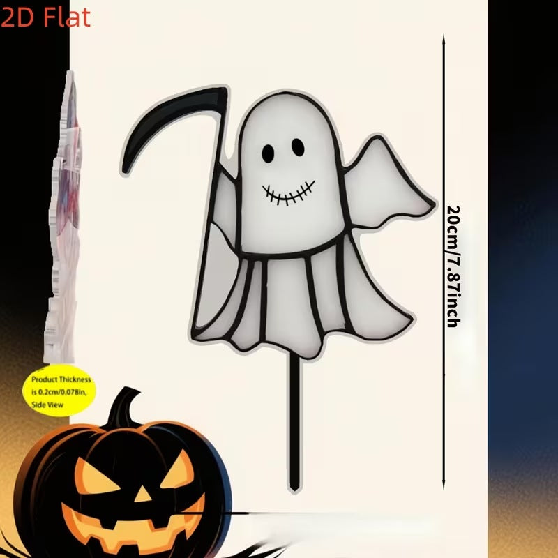 Acrylic Halloween Garden Decoration Picks - Multiple Sizes & Styles