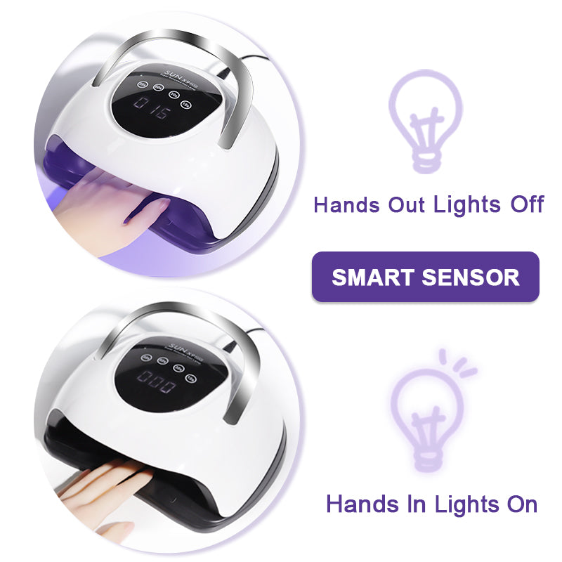 Professional UV LED Nail Lamp for Gel Polish with Automatic Sensor & 4 Timers