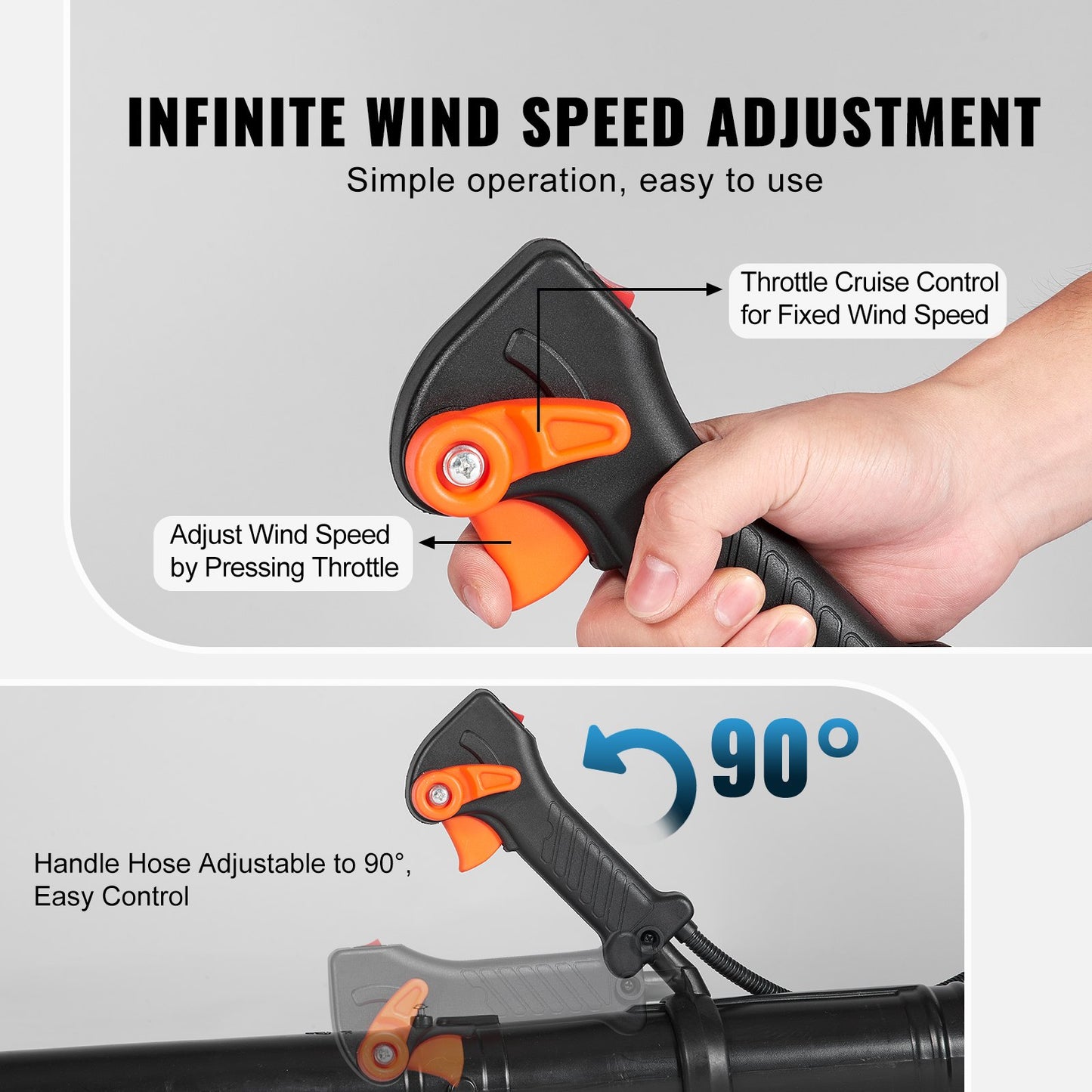 Gas Backpack Leaf Blower 62CC 1110CFM 220MPH Garden Power Equipment