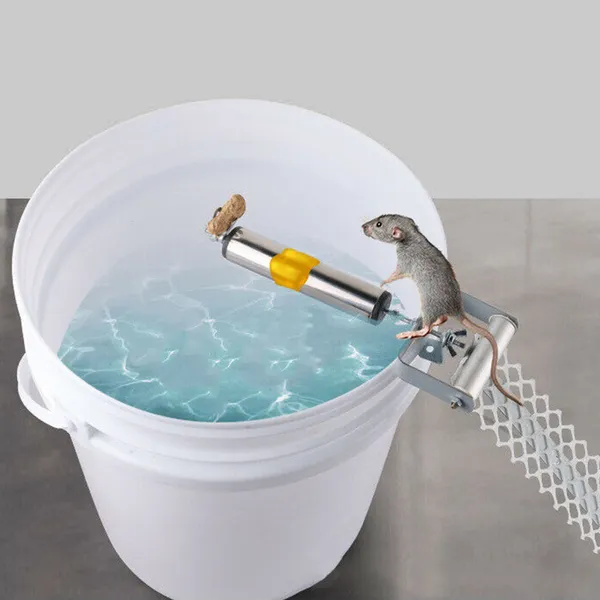 Reusable Mouse Trap with Rolling Ramp - Humane Rodent Catcher for Home & Garage
