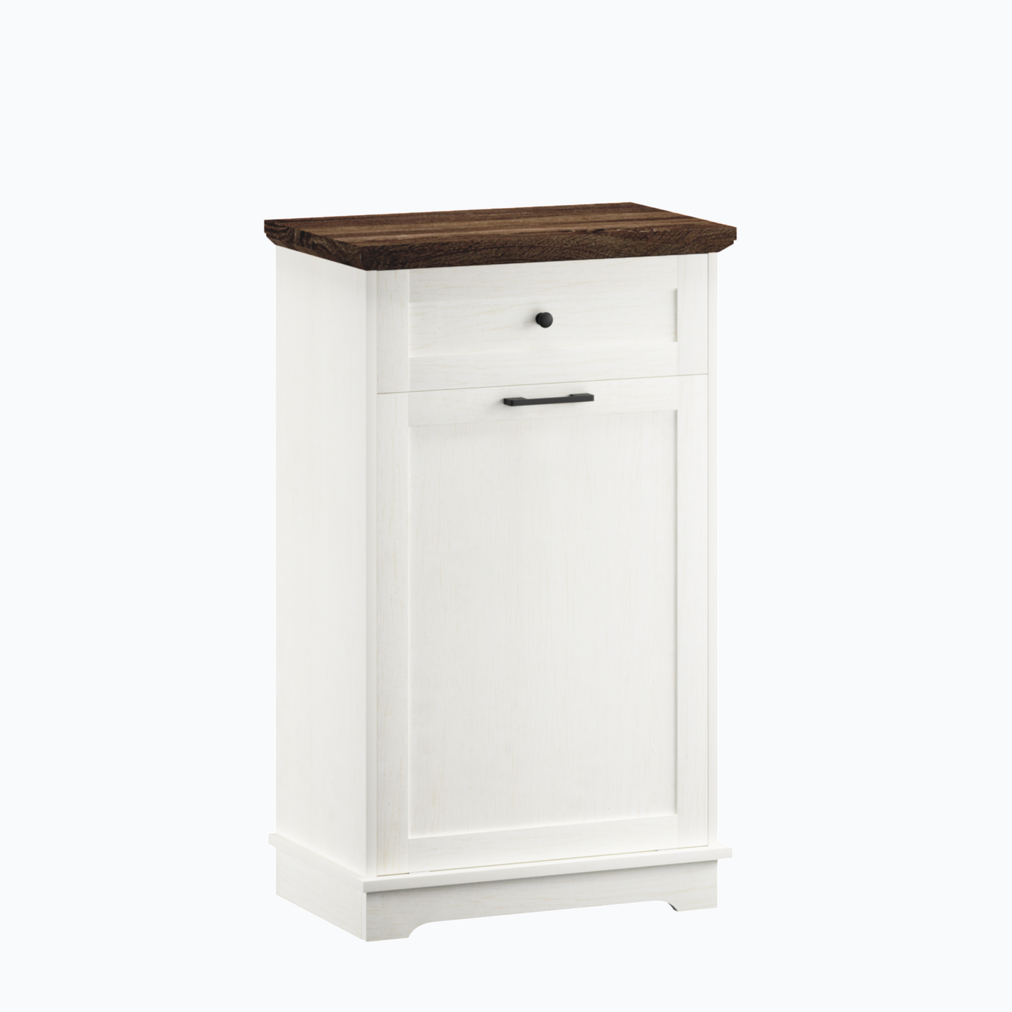 10 Gallon Tilt-Out Trash Cabinet - Antique White