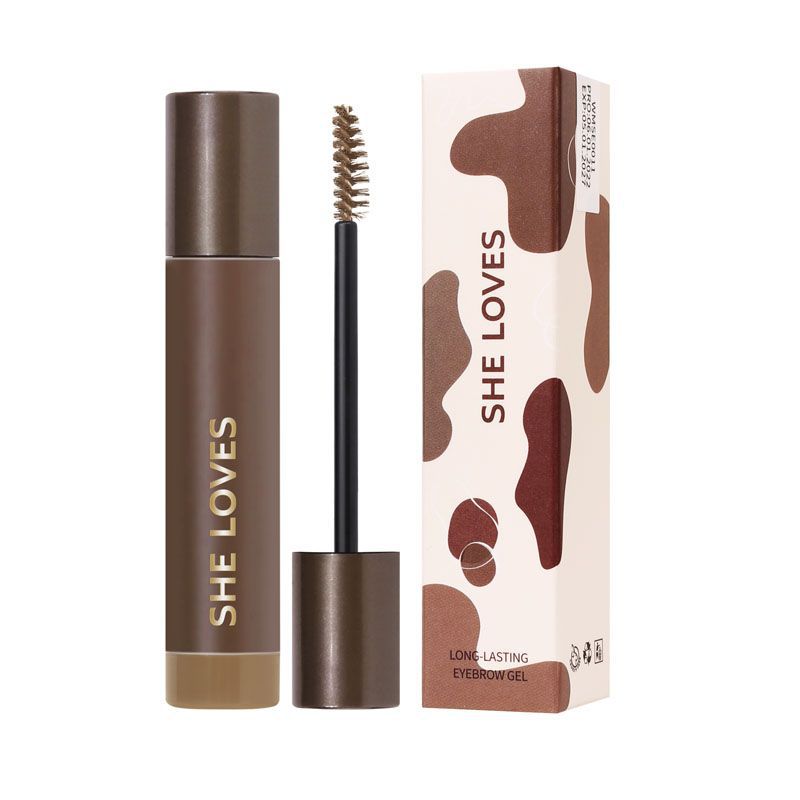 Sweatproof Semi-Permanent Light Brown Eyebrow Gel for Natural Look