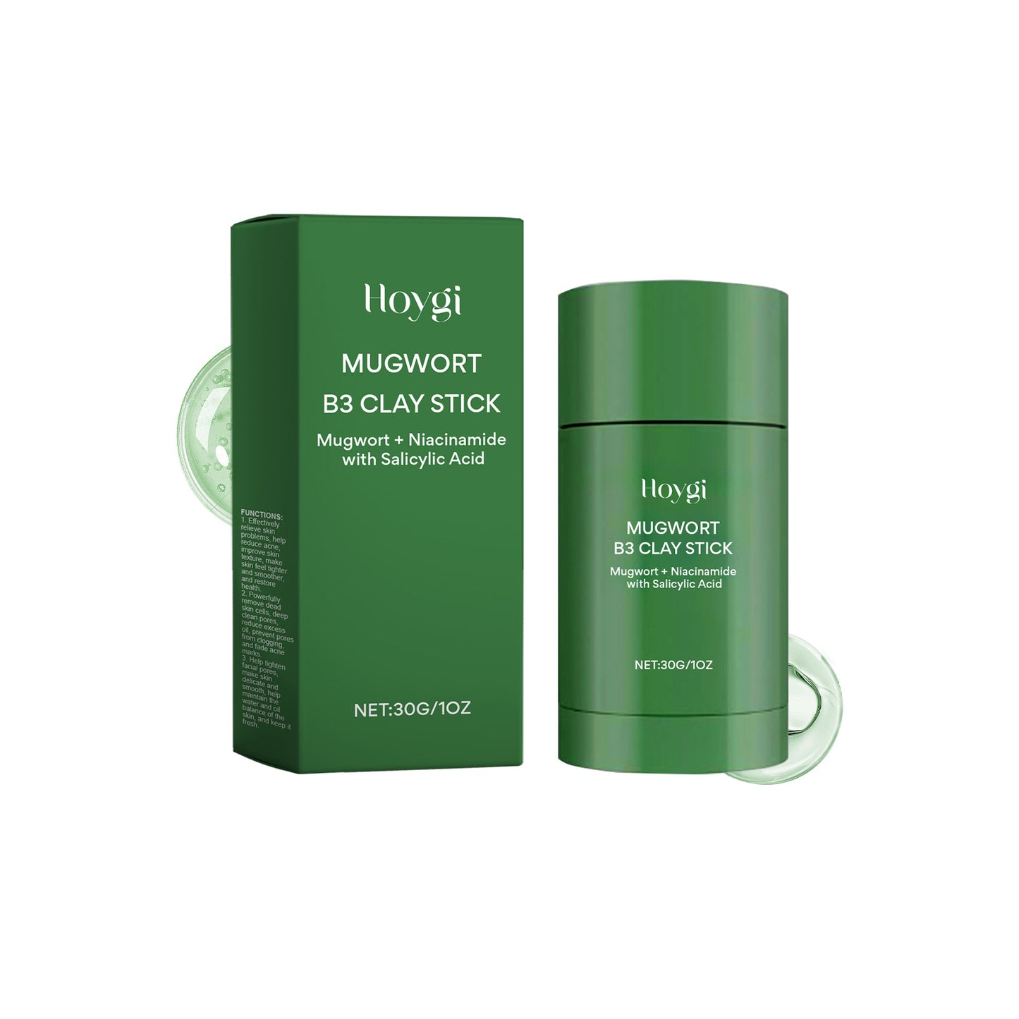 Mugwort Mud Mask Stick - Deep Pore Cleansing & Brightening Facial Treatment