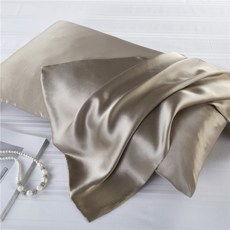 Silk Zipper Pillowcase - Breathable, Absorbent, Modern Home Textile