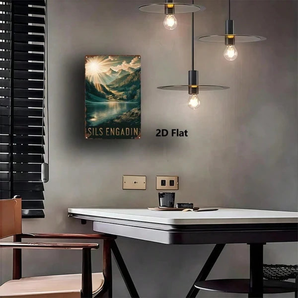 Metal Tin Wall Art Sign - 20 cm x 20 cm