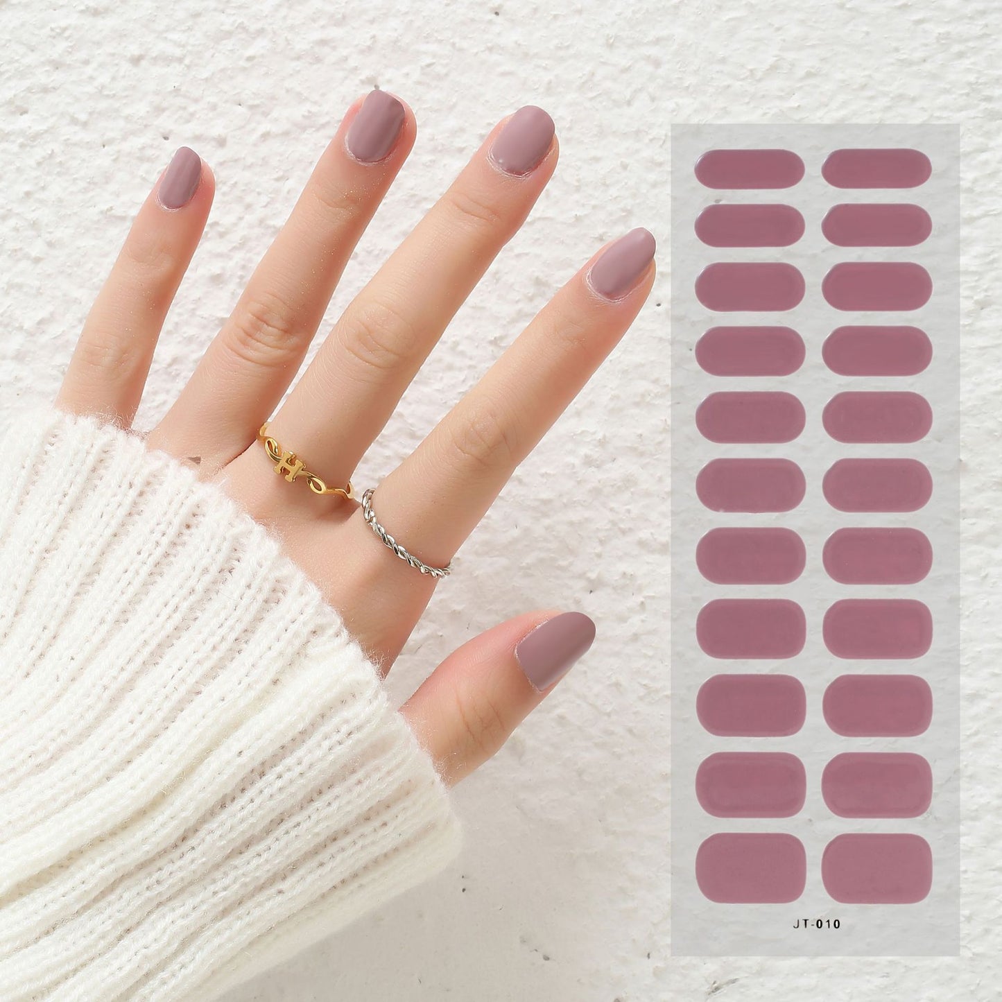 Semi-Curing Nail Art Stickers with Phototherapy Gel for Nail Art Kits
