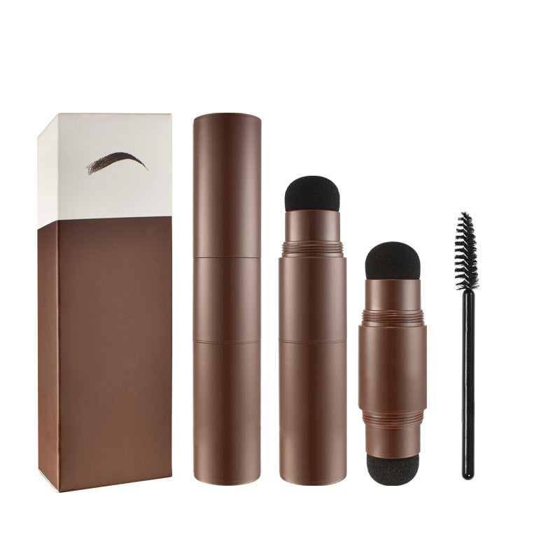 Double-Headed Eyebrow Powder Kit - Contour, Sculpt, Hairline, Suit