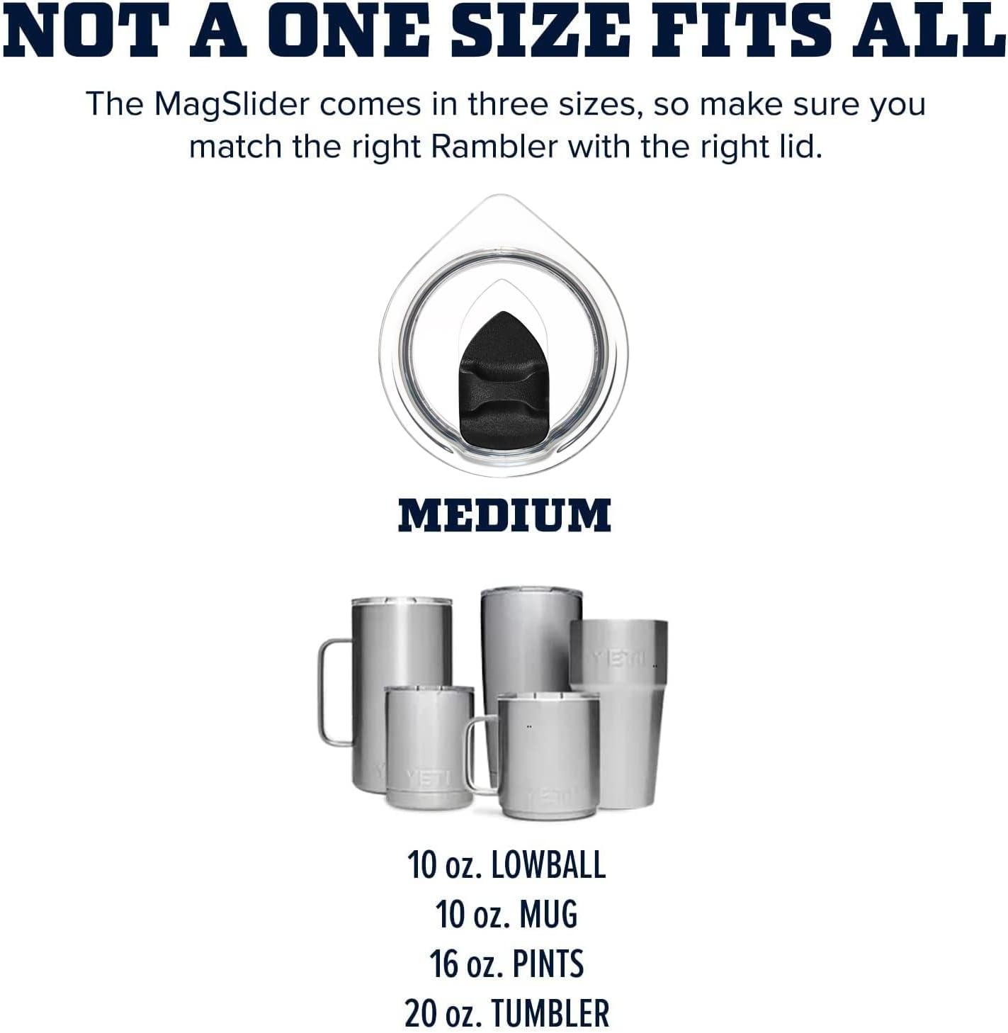Magnetic Slider Spill Proof Tumbler Cover - 2Pcs 10/20oz