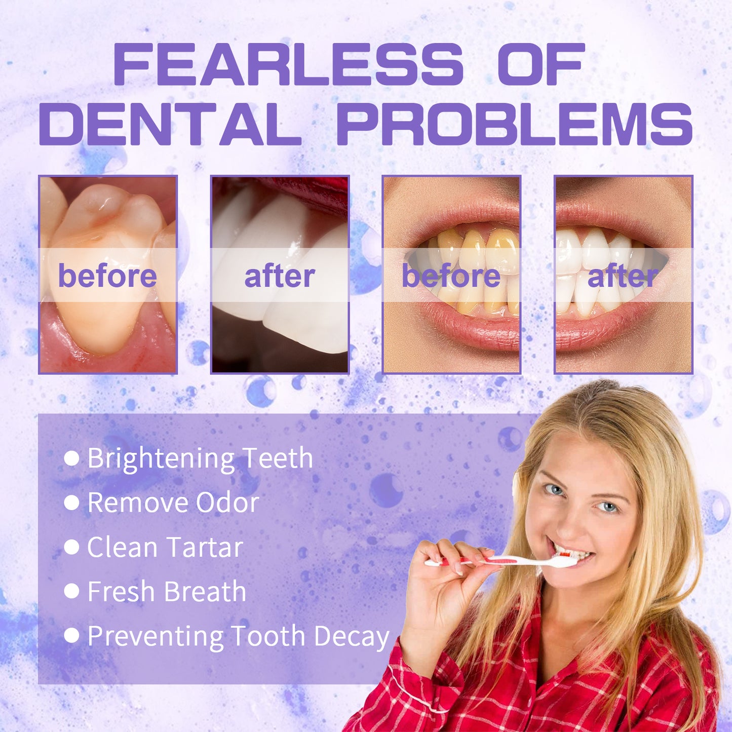 Purple Toothpaste - Stain Removal & Breath Freshener