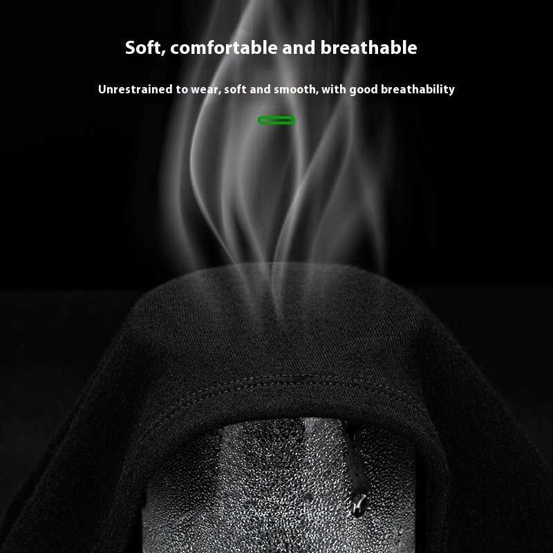 Windproof Fleece Cycling Face Mask - Black