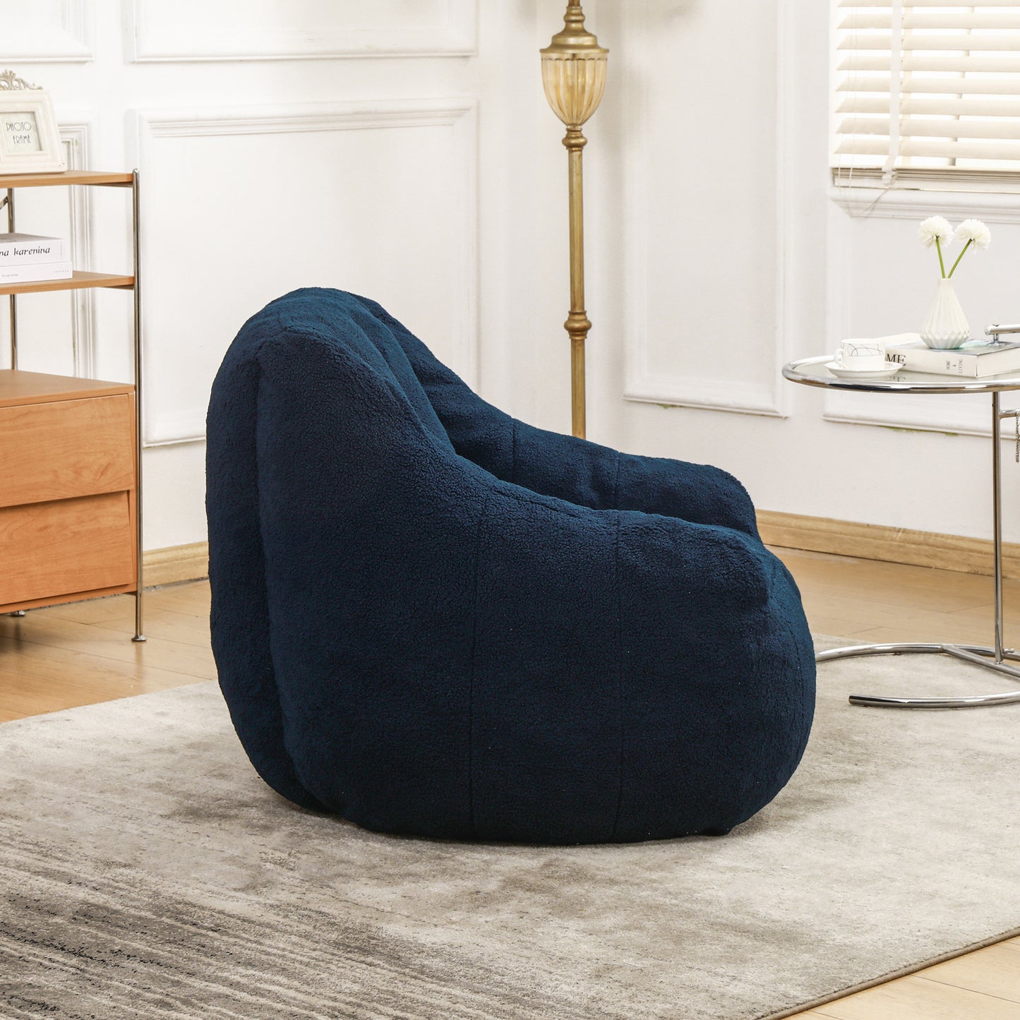 Bean Bag Chair With Filler, Sofa Tufted Soft Stuffed Filling, Fluffy