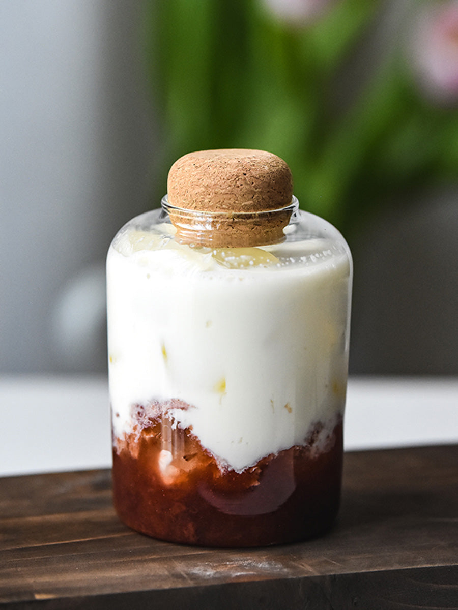 Heat Resistant Glass Milk Bottle for Coffee & Drinkware - 500ML Transparent