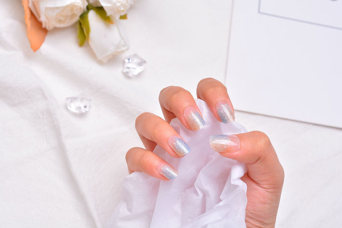 Waterproof Gold Stamping 3D Nail Art Stickers - 24 Nails