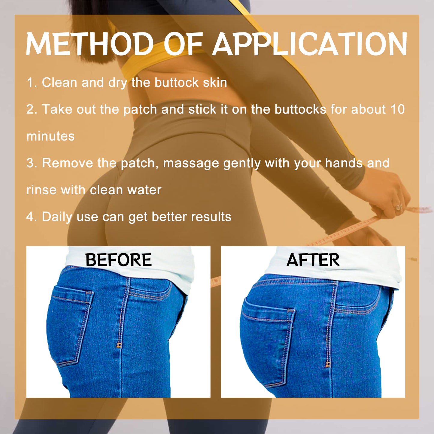 Collagen Butt Lift Patches - Firming & Smoothing Hip Treatment (2 Pack)