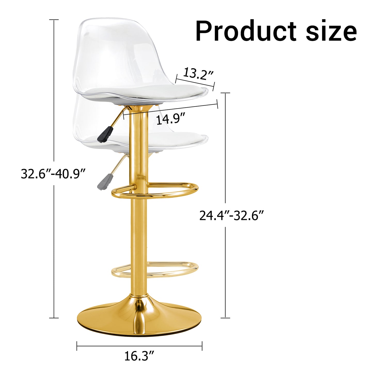 Modern Minimalist Bar Chairs And Stools. Can Rotate 360 Adjust