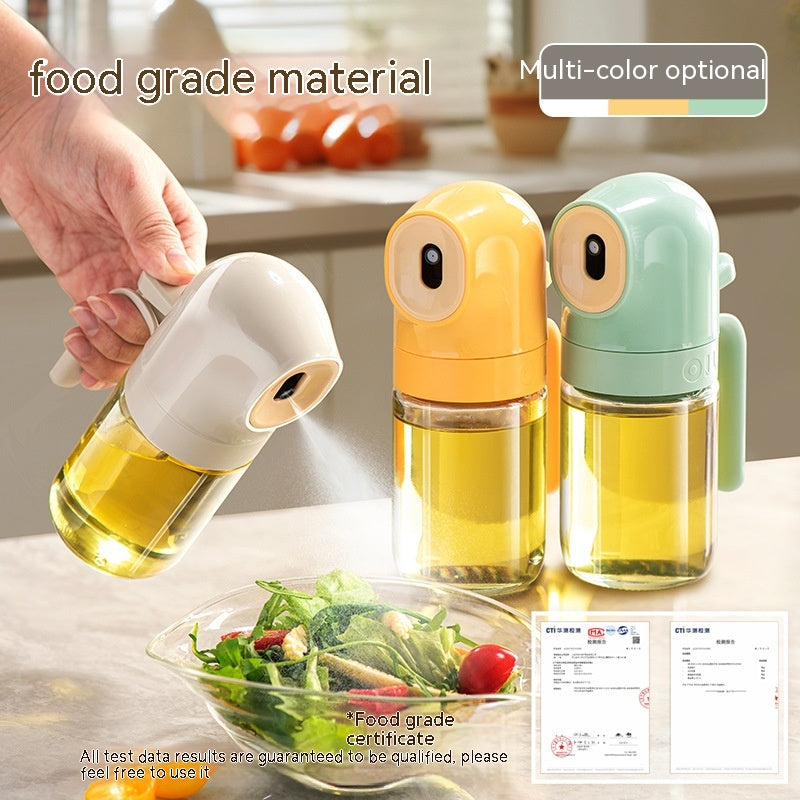 Glass Spray Oil Bottle Jar - Anti-Leakage Kitchen Oil Dispenser