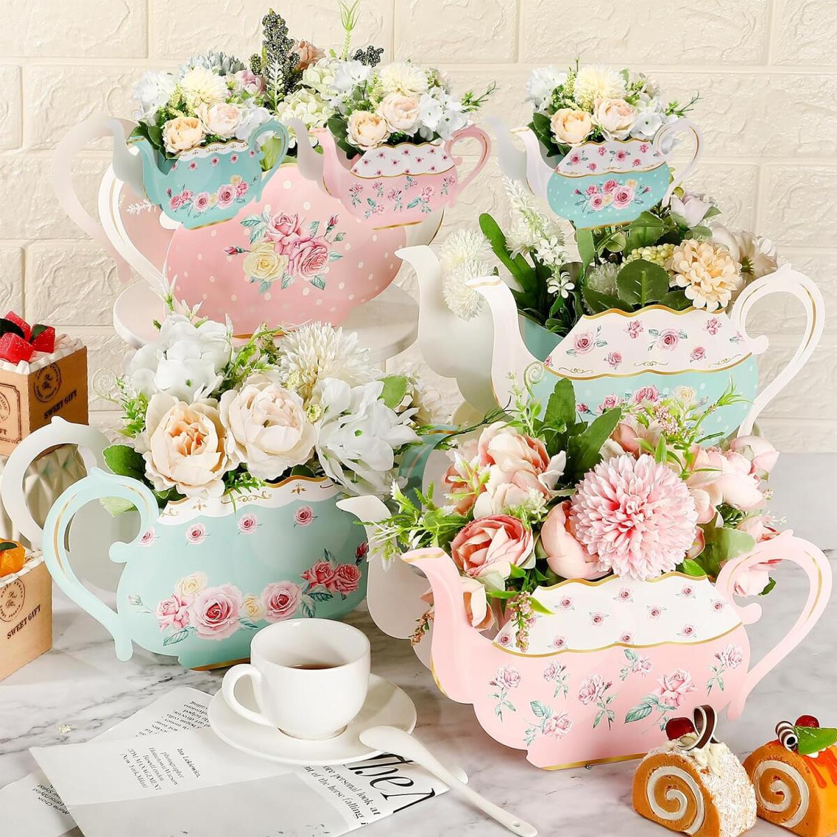 24-Piece Flower Tea Party Gift Box Set