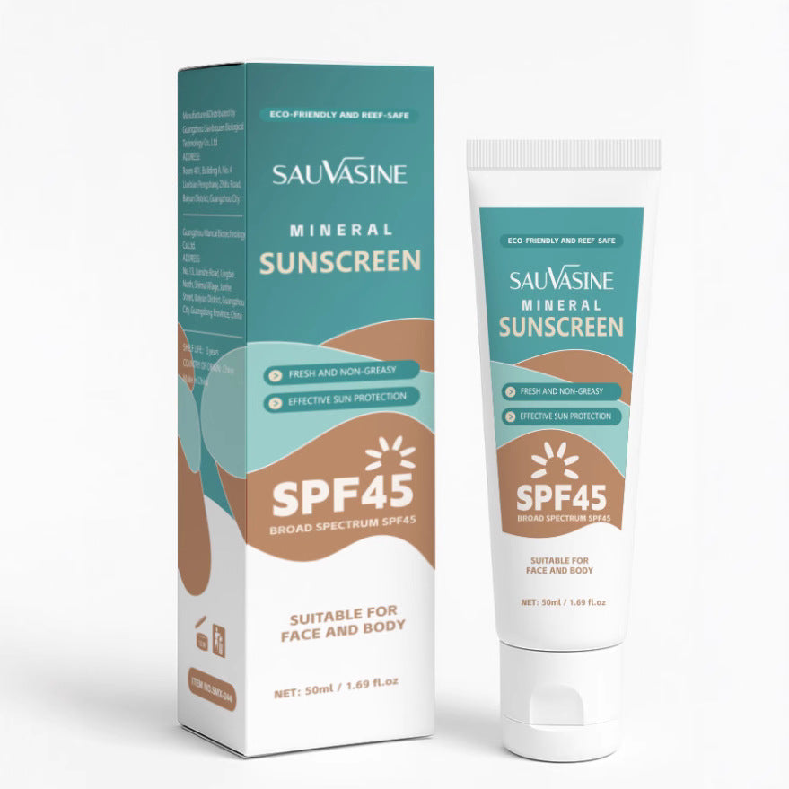 Mineral UV Sunscreen Cream - Refreshing Non-Greasy SPF 50 for All Skin Types