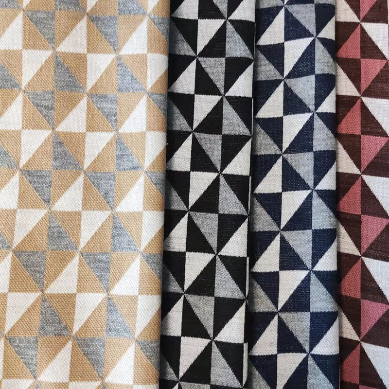 Jacquard Checkerboard Fabric for Apparel Sewing - Polyester Spandex Blend