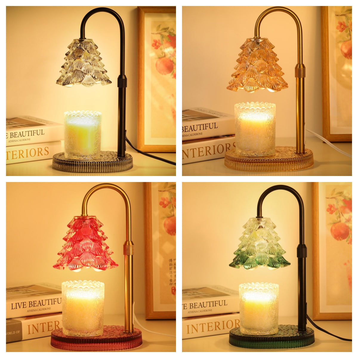 Candle Warmer Lamp with Timer & Dimmer - Adjustable Wax Melt Light