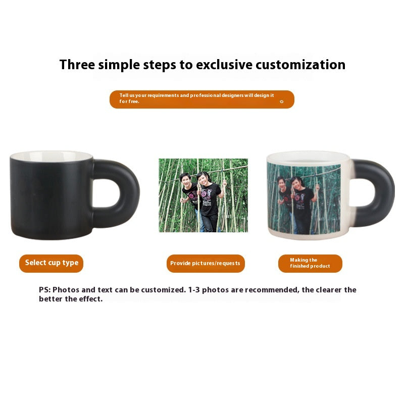 Color Changing Ceramic Mug - Heat-Activated Thermochromic Drinkware
