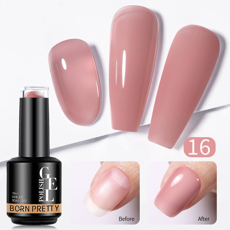 Transparent Gel Nail Powder - Phototherapy Adhesive