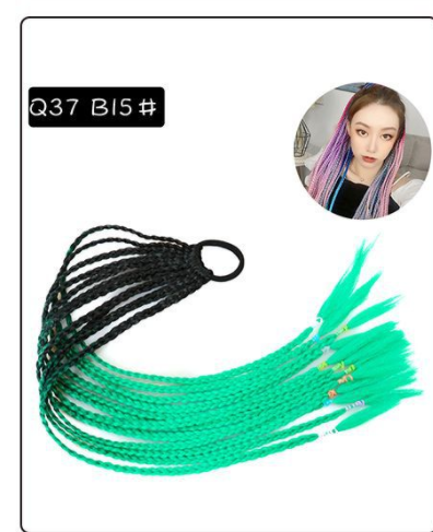 Three-Strand Braid Wig - 24 inch Gradient High-Temp Fiber
